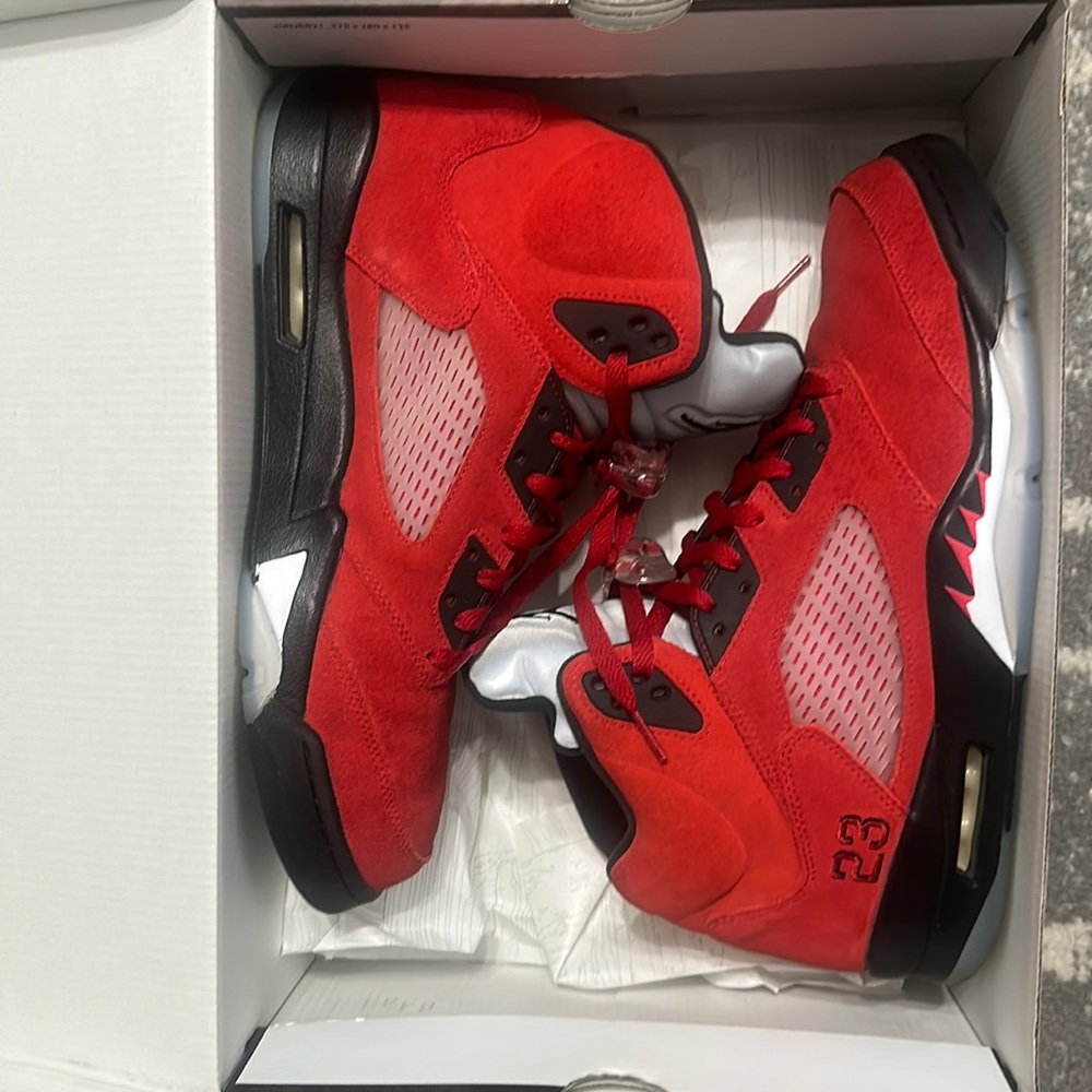 Jordan 5 raging bulls size 13 used og all